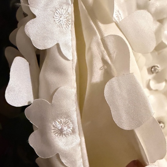 STINE GOYA White Textured Elena Floral Mini Dress Women’s Size XS - Picture 8 of 16